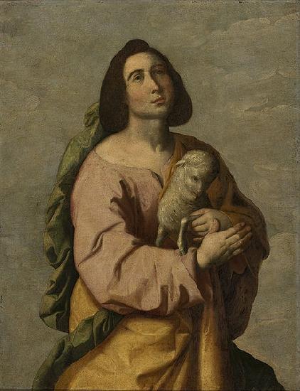 Francisco de Zurbaran Saint Agnes oil painting picture